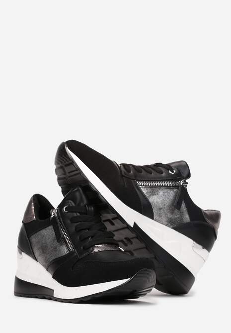 Czarne Sneakersy Thellerine 4