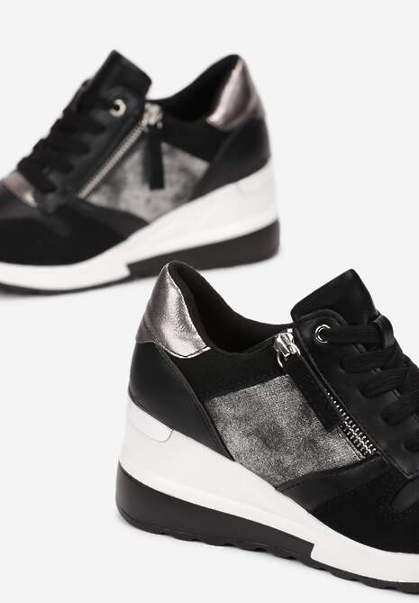 Czarne Sneakersy Thellerine 6