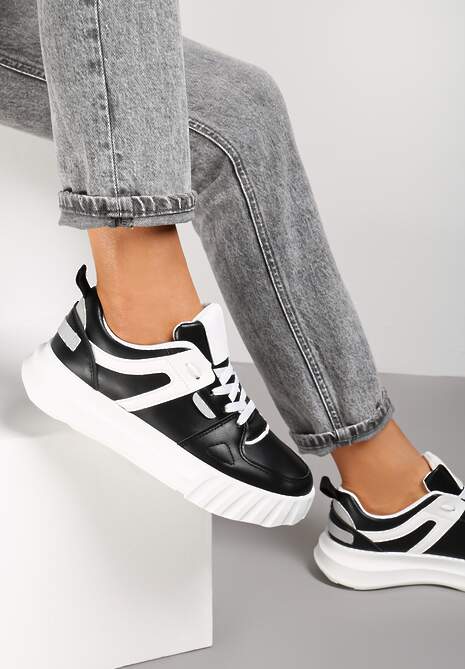 Czarne Sneakersy Oleira