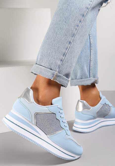 Niebieskie Sneakersy Nemathe