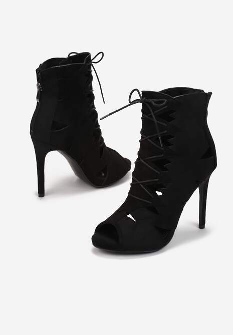 Czarne Sandały Darios 4