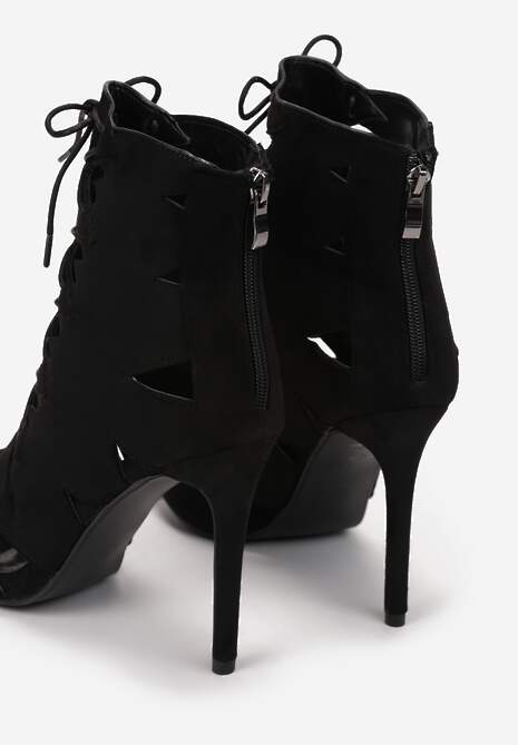 Czarne Sandały Darios 5