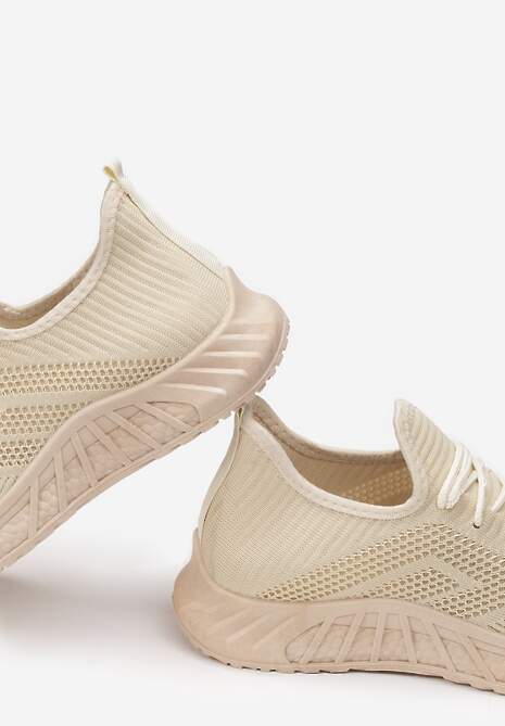 Beżowe Buty Sportowe Bemostom 6