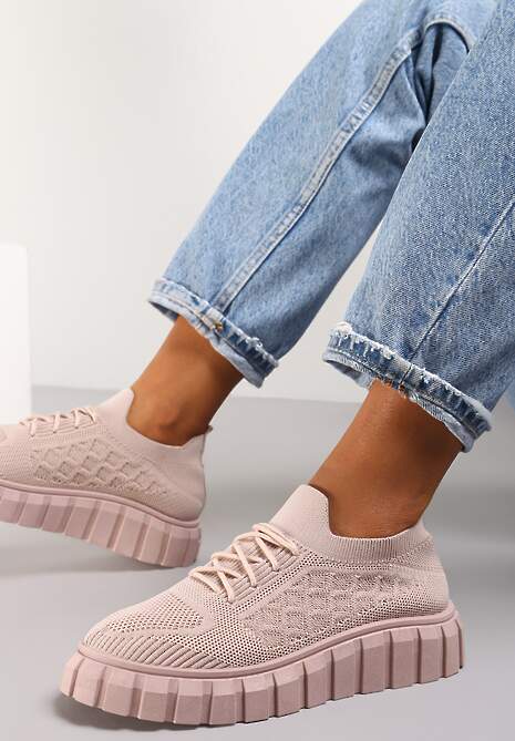 Różowe Sneakersy Salmerus