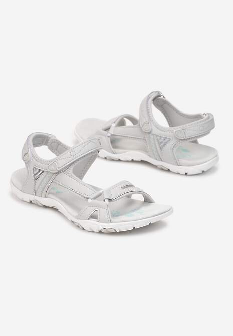 Sandale Gri Sport cu Brant din Piele Teresena 5