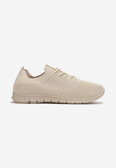 Beżowe Buty Sportowe Klymyllis 4