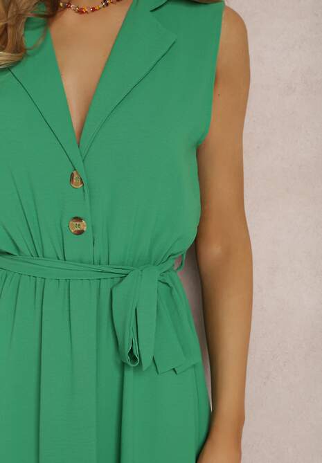 Rochie Verde cu Curea Phellialla 5