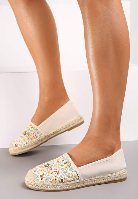 Beżowe Espadryle Klymastis