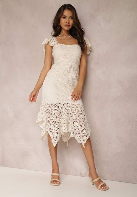 Beżowa Sukienka Andramia