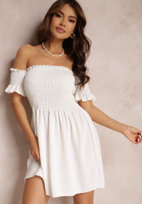 Biała Sukienka Alcarpia