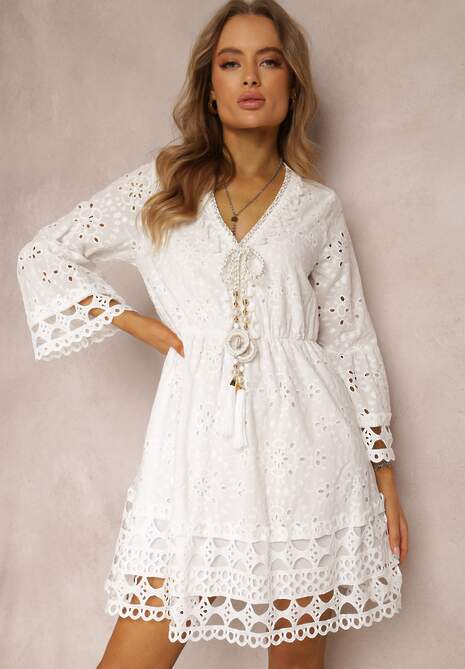 Biała Sukienka Ianthinca