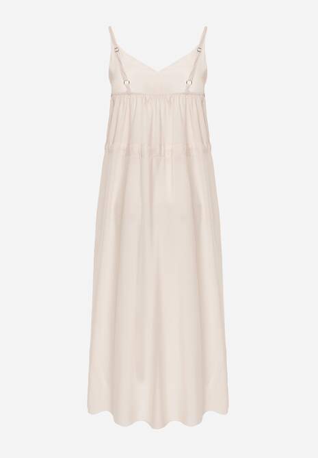 Rochie bej din viscoză Kena 7