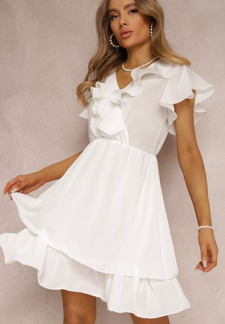 Biała Sukienka Canolea