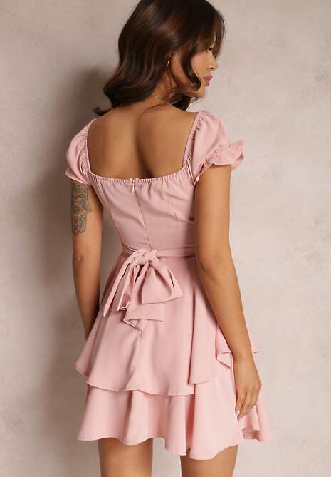 Różowa Sukienka Kephenia 6