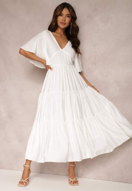 Biała Sukienka Dopley