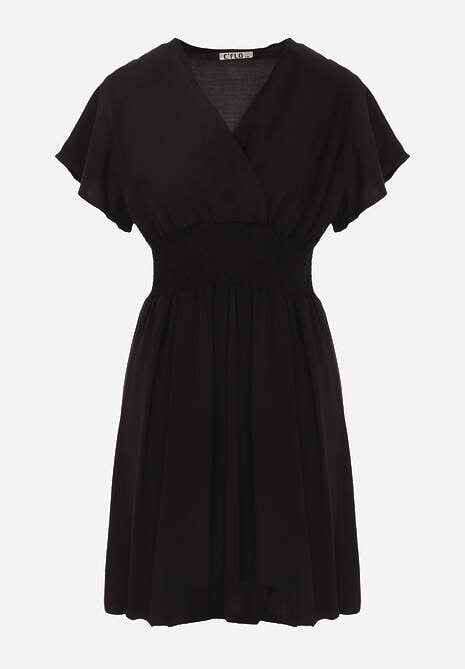 Czarna Sukienka z Wiskozy Jadith 6