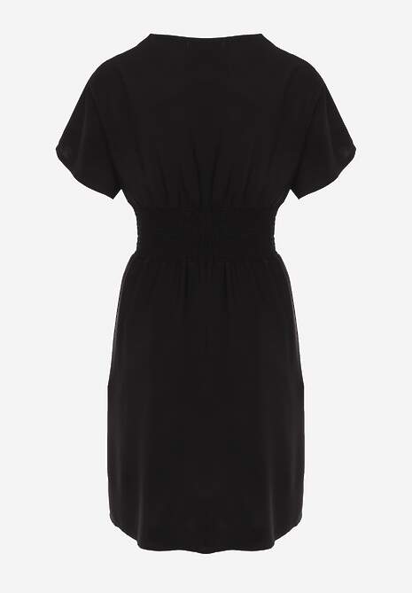 Czarna Sukienka z Wiskozy Jadith 7