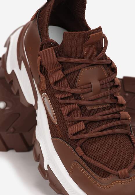 Brązowe Sneakersy Kharena 5