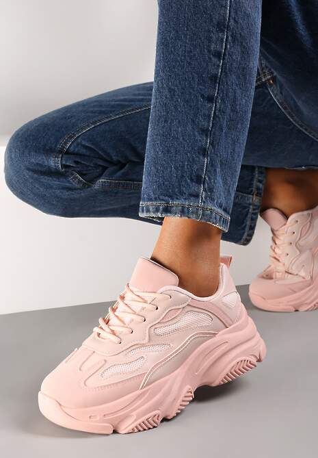 Różowe Sneakersy Linde