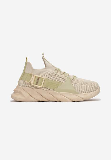 Beżowe Buty Sportowe Aphrasio 4