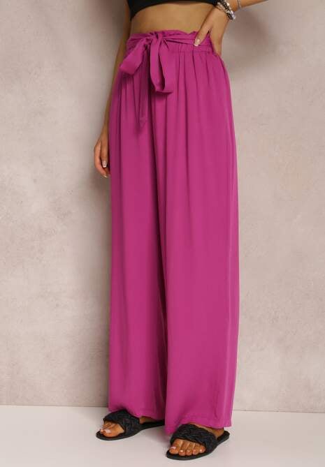 Pantaloni Largi Phiorephis Violet Închis 4