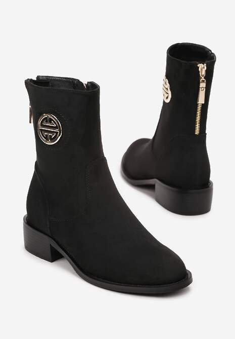 Czarne Botki Danyka 4