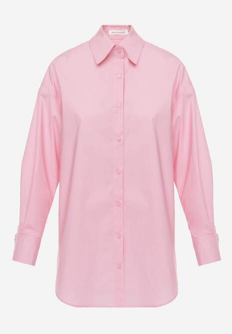 Jasnoróżowa Koszula Bawełniana Aquida 6