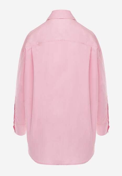 Jasnoróżowa Koszula Bawełniana Aquida 7