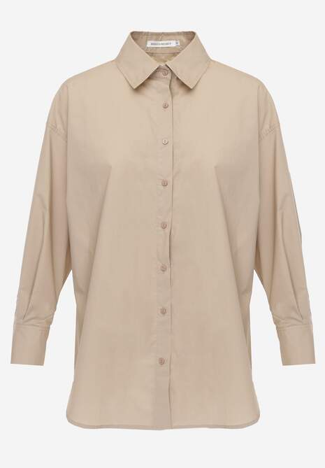 Beżowa Koszula Bawełniana Aquida 6