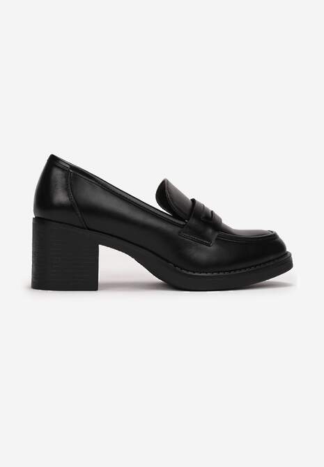 Pantofi cu toc stilizat din lemn Myrella 4
