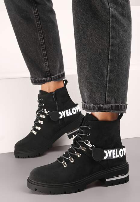 Botine negre Zoette