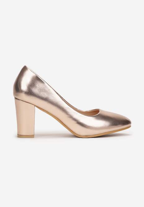 Pantofi cu toc Champagne Agathene 4