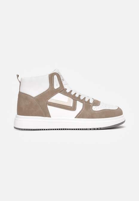 Biało-Beżowe Sneakersy Maeramia 4