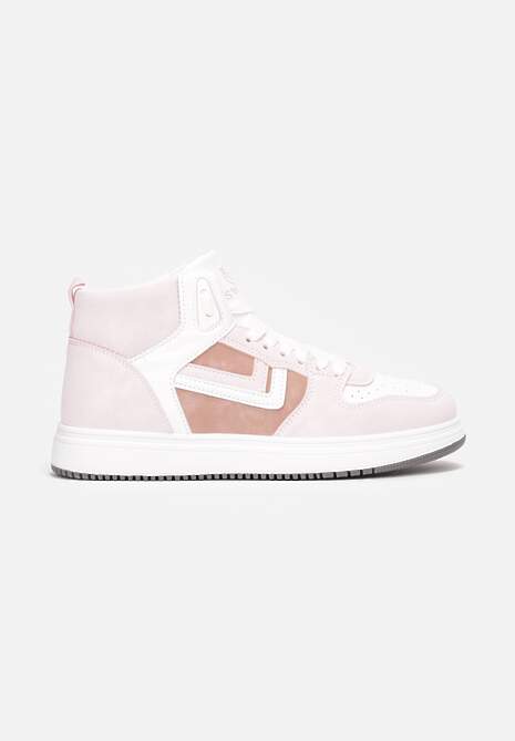 Biało-Różowe Sneakersy Maeramia 4