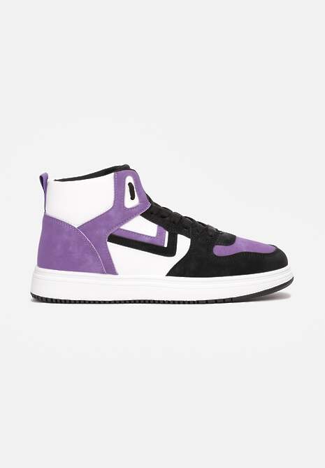 Fioletowo-Białe Sneakersy Maeramia 4