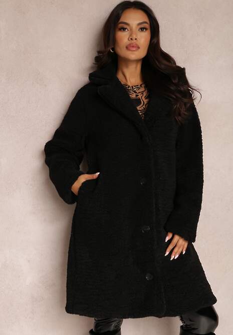 Palton negru Teddy Karli 4
