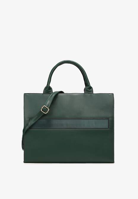 Zielona Torebka Shopper z Rączką Moane