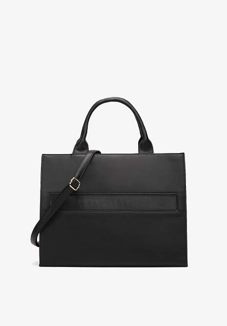 Czarna Torebka Shopper z Rączką Moane