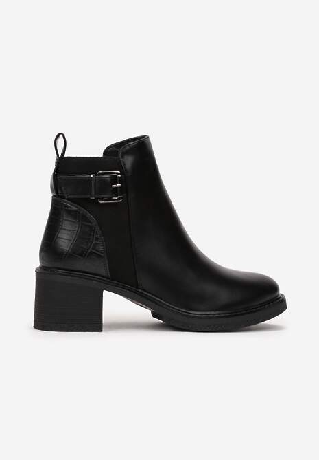 Botine Negre cu Toc Bersa 4