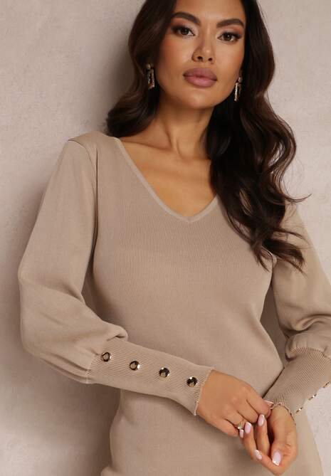 Rochie bej mulată Alatuh 5