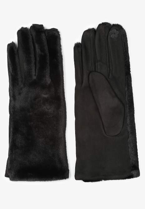 Czarne Rękawiczki Pluszowe Codden