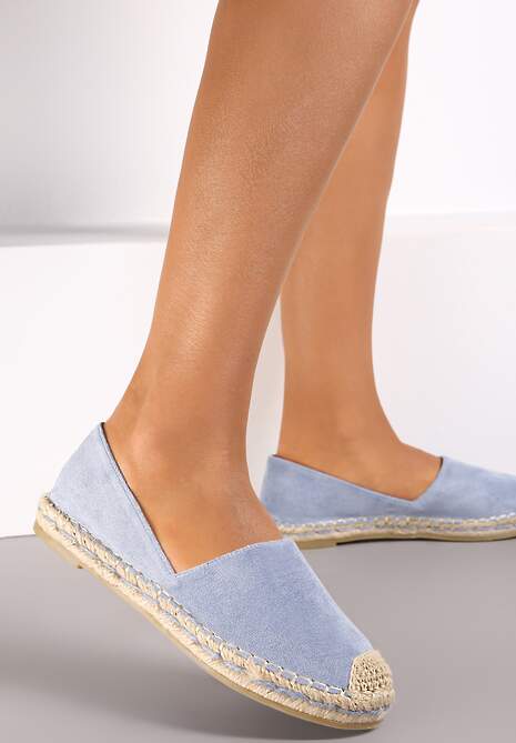 Niebieskie Espadryle Na Podeszwie ze Sznurka Dastrel