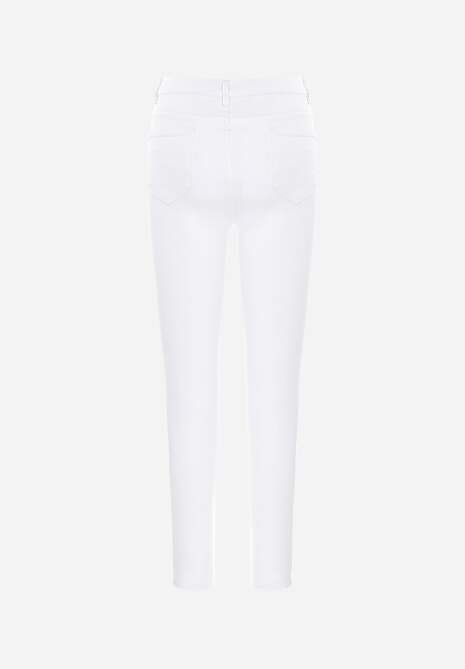 Blugi Skinny Albi cu Talie Înaltă Yholo 7