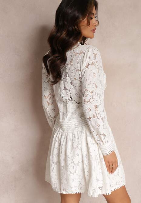 Rochie Cămașă Cloș Albă Rutty 6