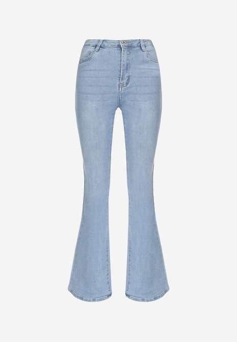 Jasnoniebieskie Jeansy Dzwony High Waist Briris 6