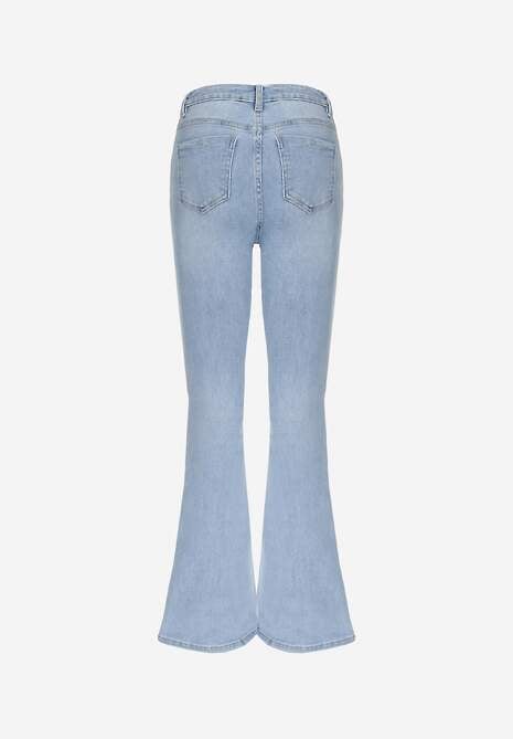 Jasnoniebieskie Jeansy Dzwony High Waist Briris 7