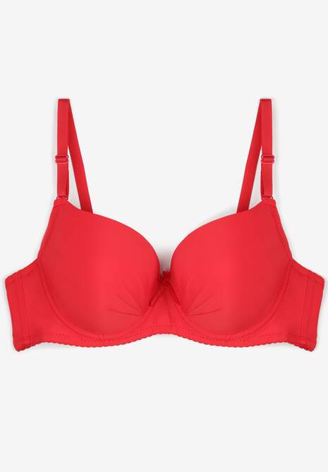 Czerwony Biustonosz Full Cup Usztywniany Riannon