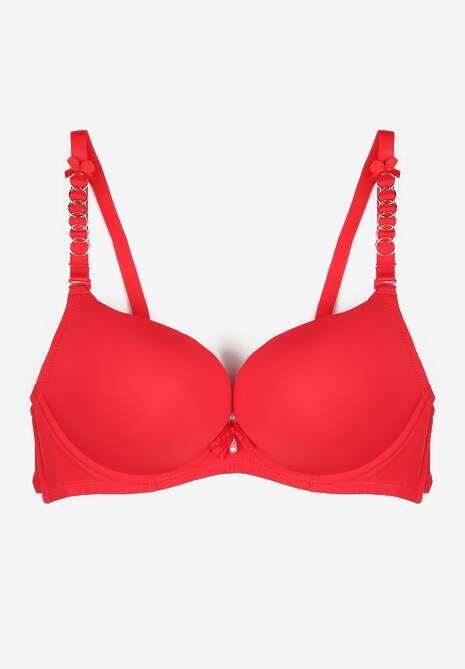 Sutien Roșu Push-Up Cu Bretele Detașabile Learesa