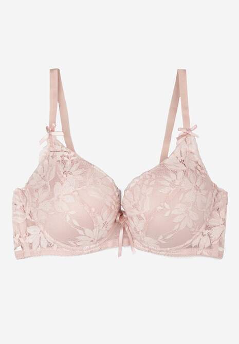 Sutien Push-Up Kytria Roz Cu Dantelă