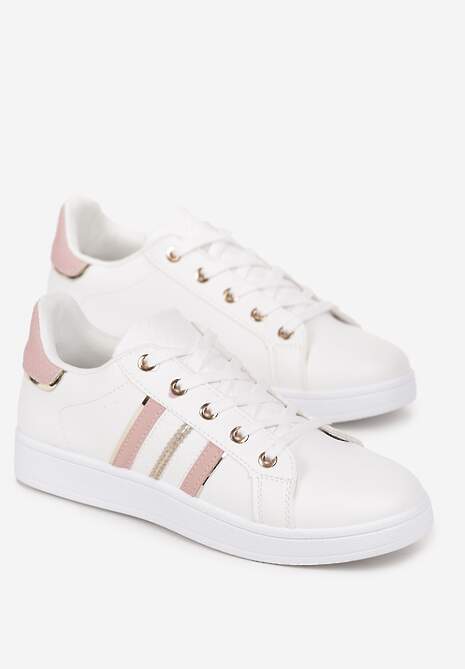 Biało-RóżoweSneakersy Sznurowane Pakkasa 4